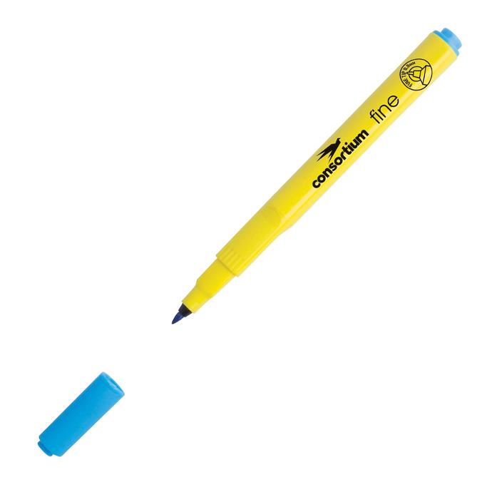 Consortium Triangular Colour Fine Fibre Tip Pens Asstd 