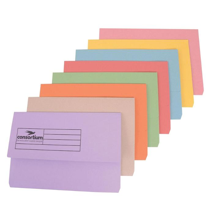 Consortium Document Wallets Foolscap 285gsm 