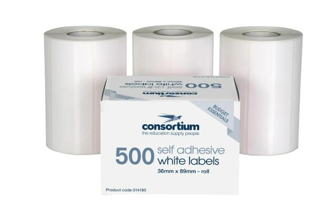 Budget Essentials Self Adhesive Labels 500pk