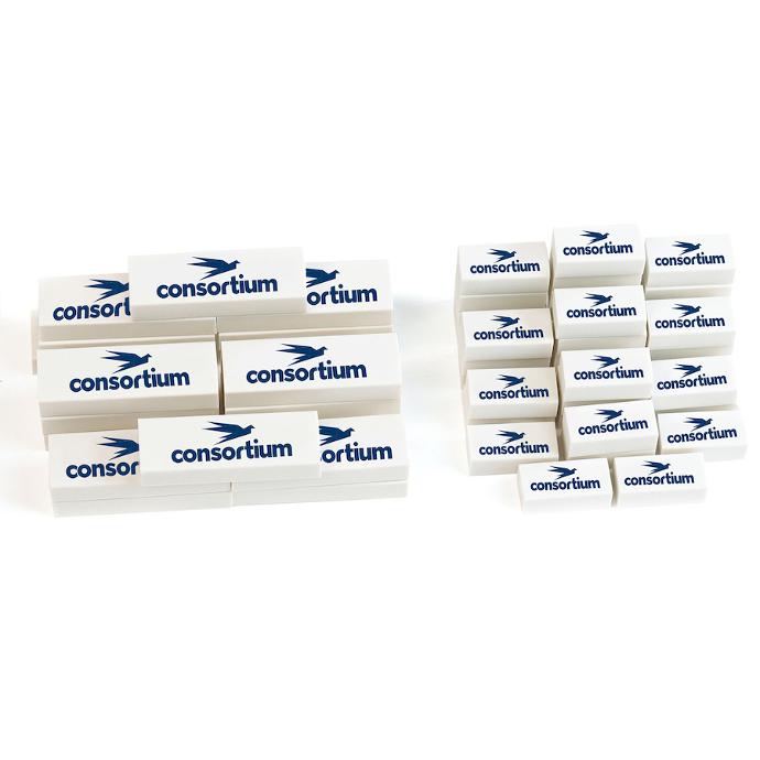 Consortium Large School Erasers 