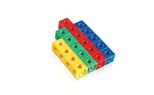 Set of 100 colors Interlocking Connecting Plastic Snap Cubes
