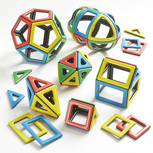 Magnetic Polydron Maths Set