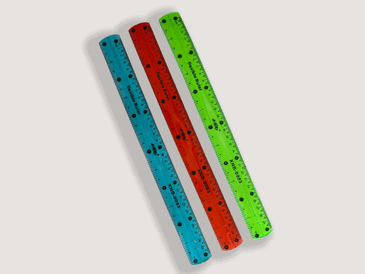 Flexable Ruler 30cm colors 