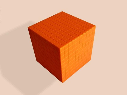 Plastic Base Ten Cube