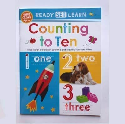 Wipe Clean Counting Numbers Early Learning Book Ages 3+
