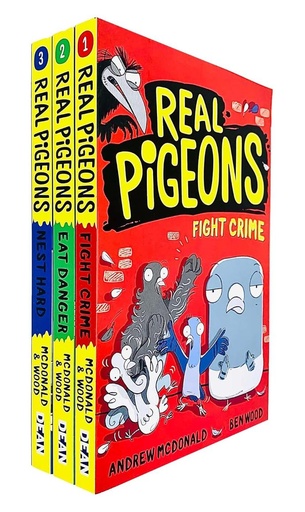 Real Pigeons Series 3 Books Collection Set By Andrew McDonald